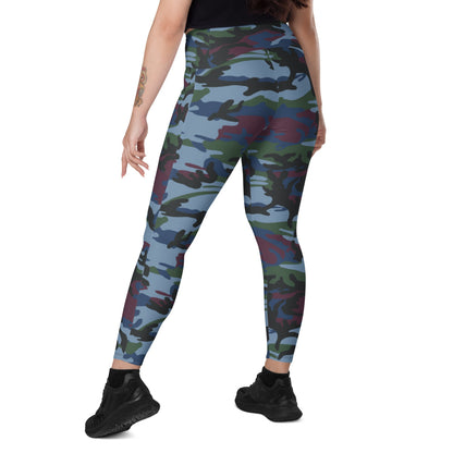 Street Fighter Allied Nations Movie CAMO Leggings with pockets - Womens With Pockets