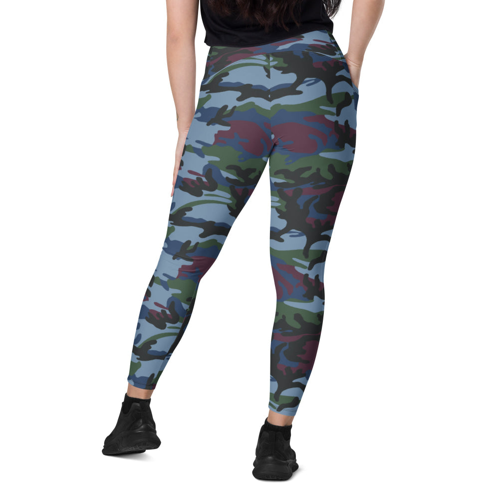 Street Fighter Allied Nations Movie CAMO Leggings with pockets - Womens With Pockets