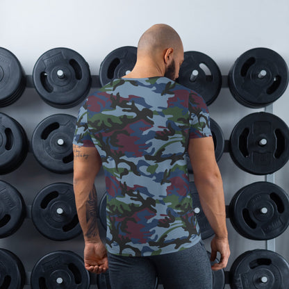 Street Fighter Allied Nations Movie CAMO Mens Athletic T-shirt - T-Shirts