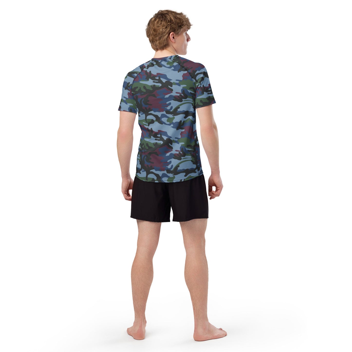 Street Fighter Allied Nations Movie CAMO Mens Short-Sleeve Rash Guard - Short-sleeve Guards