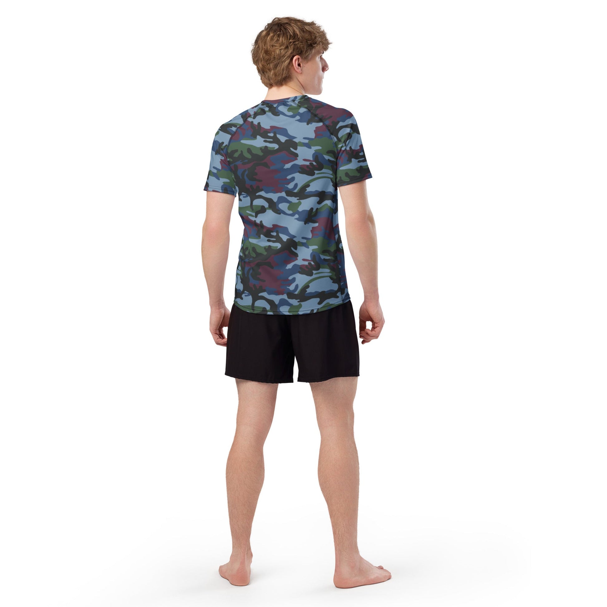 Street Fighter Allied Nations Movie CAMO Mens Short-Sleeve Rash Guard - Short-sleeve Guards