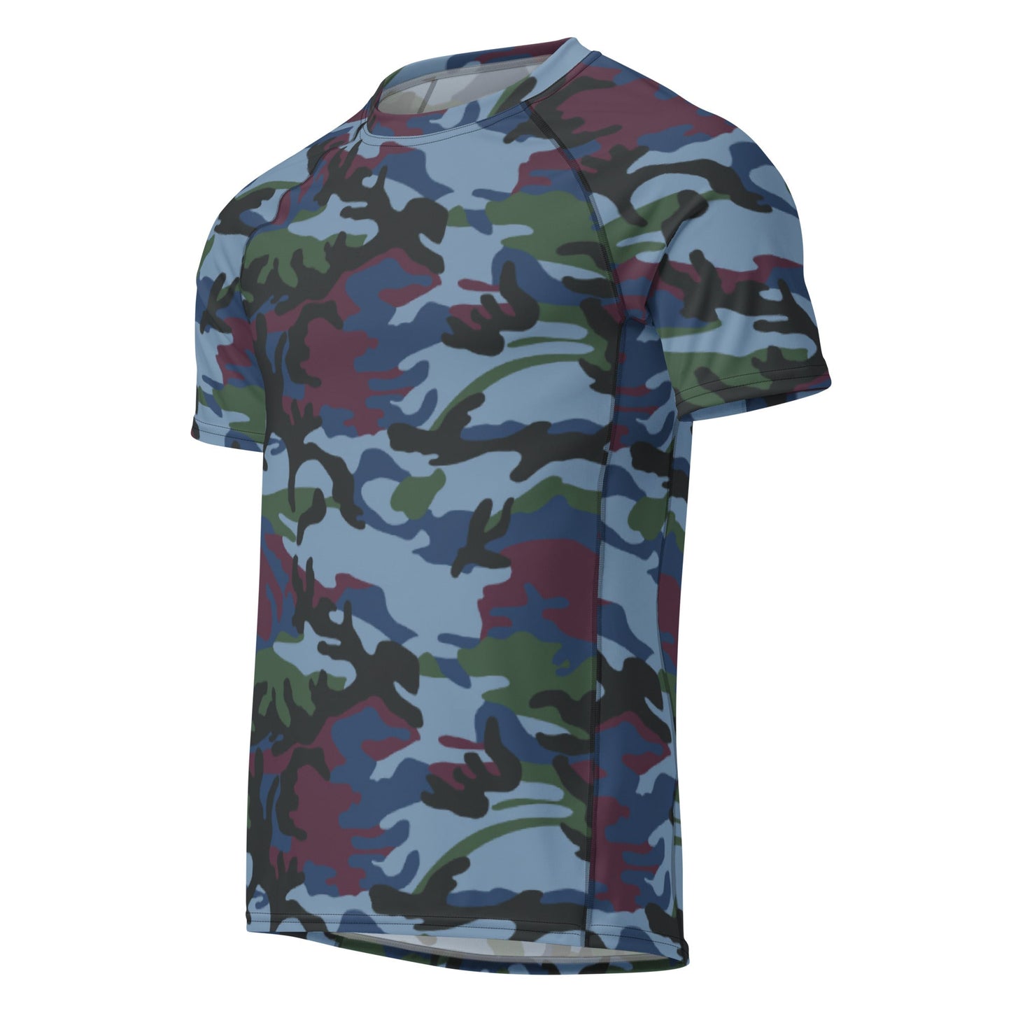 Street Fighter Allied Nations Movie CAMO Mens Short-Sleeve Rash Guard - Short-sleeve Guards