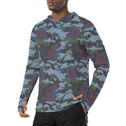 Allied Expedition CAMO Mens Sunscreen Sports Hoodie With Thumb Holes - S / White