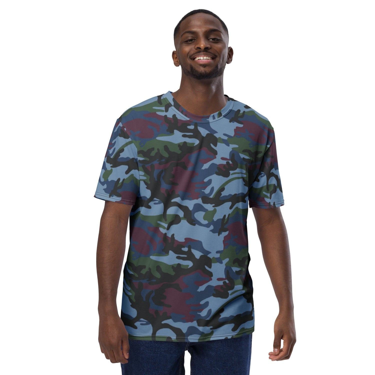 Street Fighter Allied Nations Movie CAMO Men’s t-shirt - Mens T-Shirts