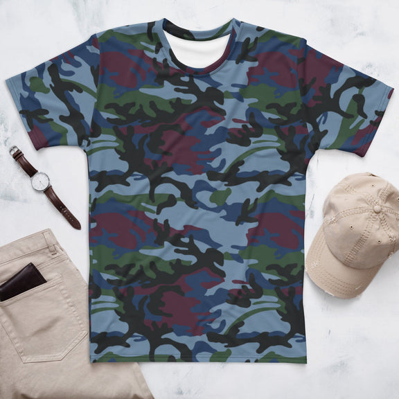 Street Fighter Allied Nations Movie CAMO Men’s t-shirt - XS - Mens T-Shirts