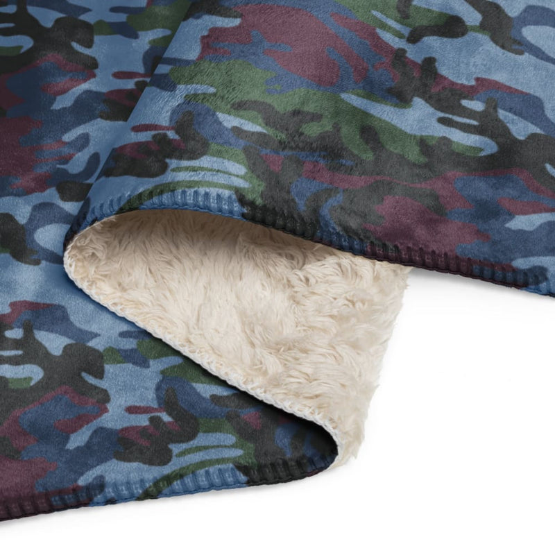 Street Fighter Allied Nations Movie CAMO Sherpa blanket