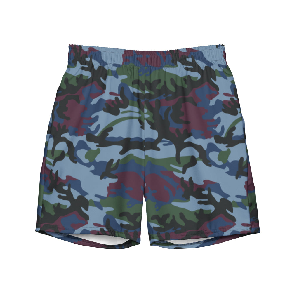 Street Fighter Allied Nations Movie CAMO swim trunks - Mens Swim Trunks