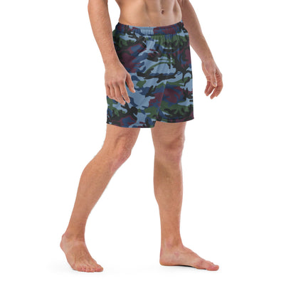 Street Fighter Allied Nations Movie CAMO swim trunks - Mens Swim Trunks