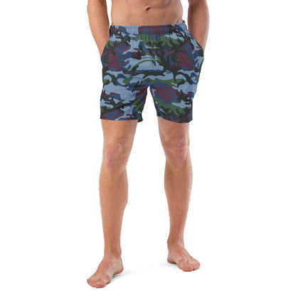 Street Fighter Allied Nations Movie CAMO swim trunks - 2XS - Mens Swim Trunks