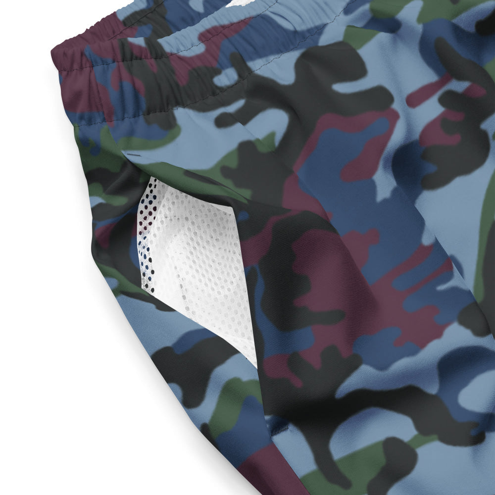 Street Fighter Allied Nations Movie CAMO swim trunks - Mens Swim Trunks