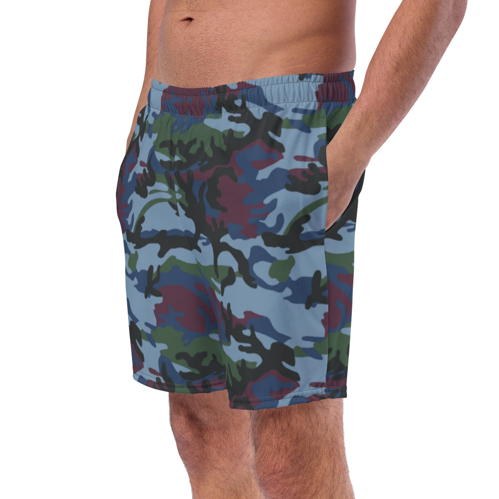 Street Fighter Allied Nations Movie CAMO swim trunks - Mens Swim Trunks