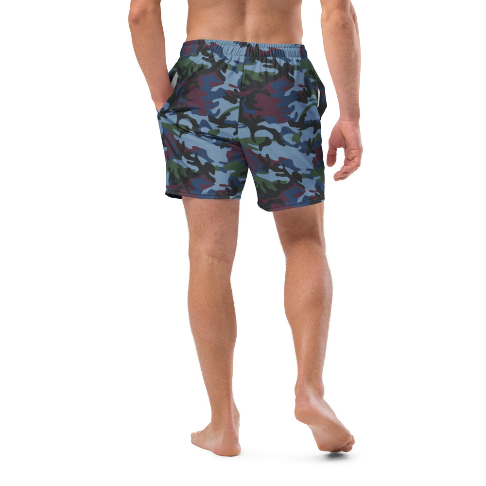 Street Fighter Allied Nations Movie CAMO swim trunks - Mens Swim Trunks