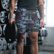 Allied Expedition CAMO Unisex Athletic Long Shorts - XS