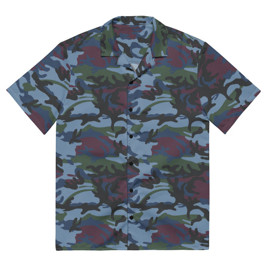 Street Fighter Allied Nations Movie CAMO Unisex button shirt - 2XS - Button Shirt