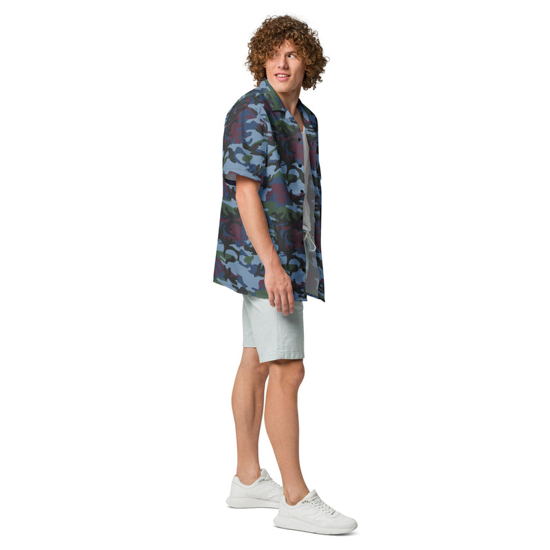 Allied Expedition CAMO Unisex Short-Sleeve Button Shirt - Button-Up