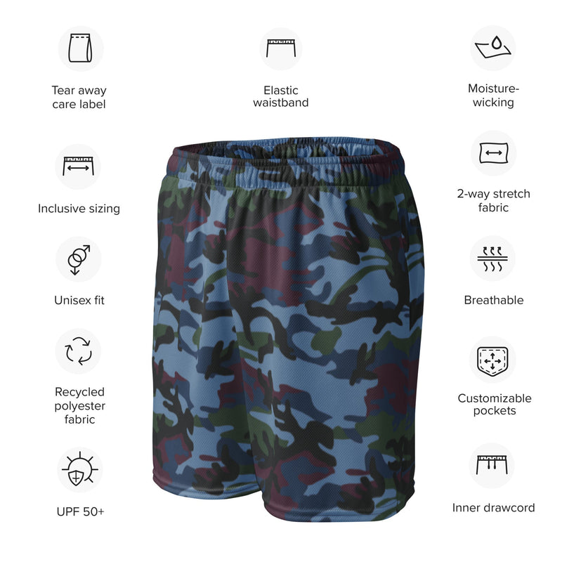Allied Expedition CAMO Unisex Mesh Shorts