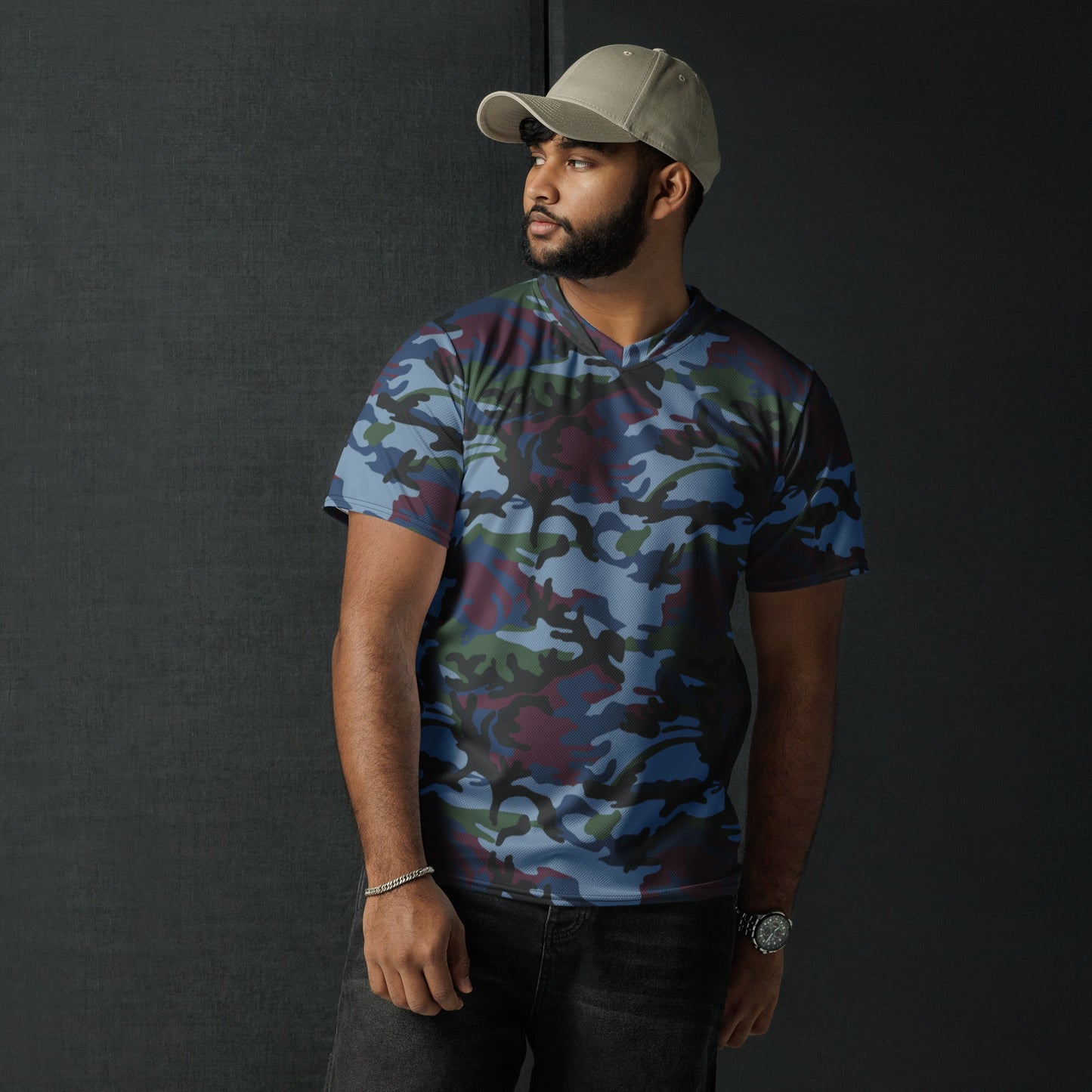 Street Fighter Allied Nations Movie CAMO unisex sports jersey Sports Jerseys