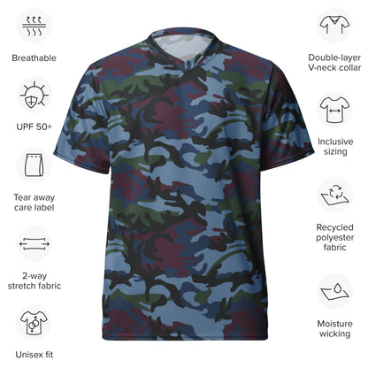 Street Fighter Allied Nations Movie CAMO unisex sports jersey Sports Jerseys