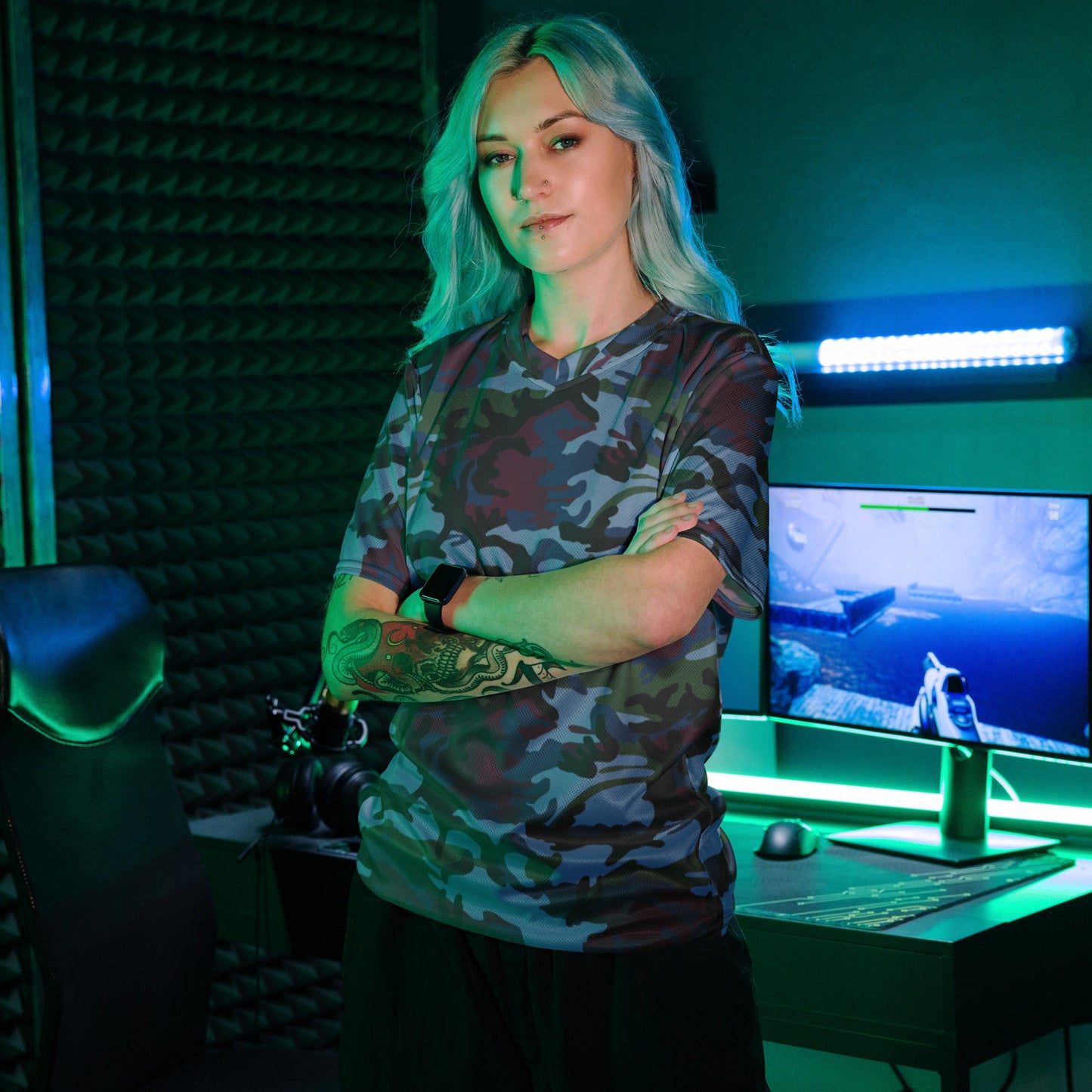 Street Fighter Allied Nations Movie CAMO unisex sports jersey Sports Jerseys