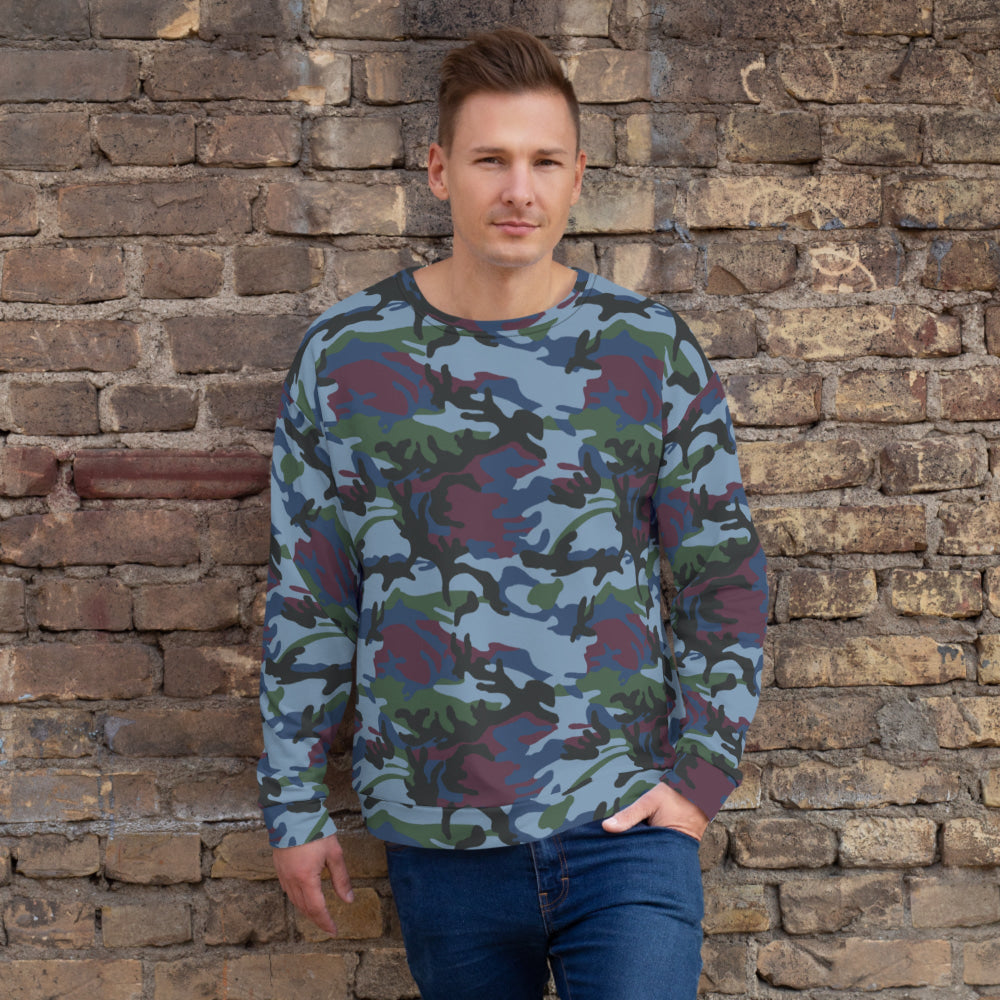 Street Fighter Allied Nations Movie CAMO Unisex Sweatshirt - XS