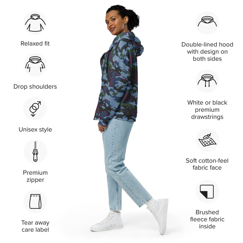 Allied Expedition CAMO Unisex Zip Hoodie