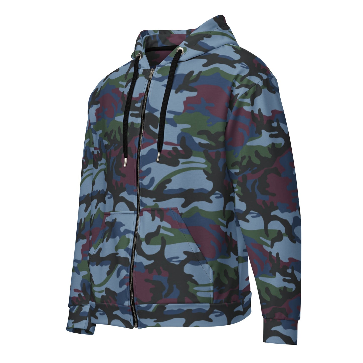 Street Fighter Allied Nations Movie CAMO Unisex zip hoodie - Zip Hoodies