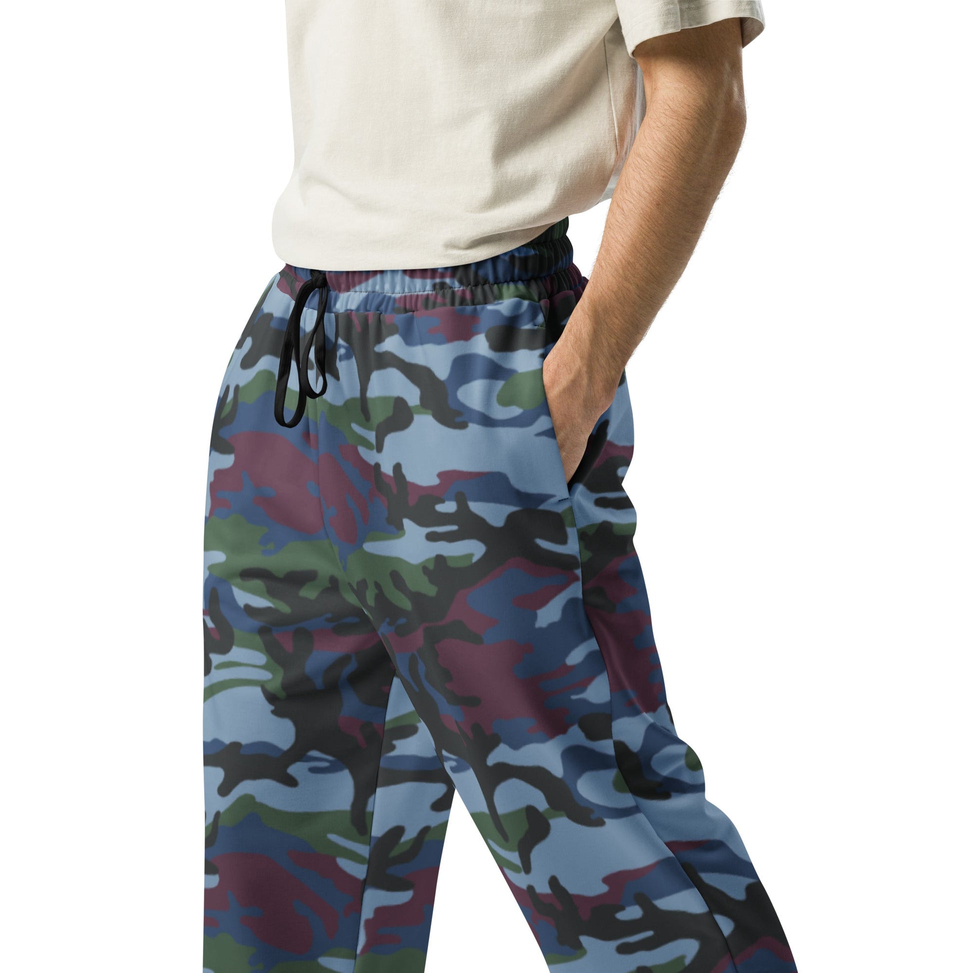 Street Fighter Allied Nations Movie CAMO Unisex Wide-Leg Joggers