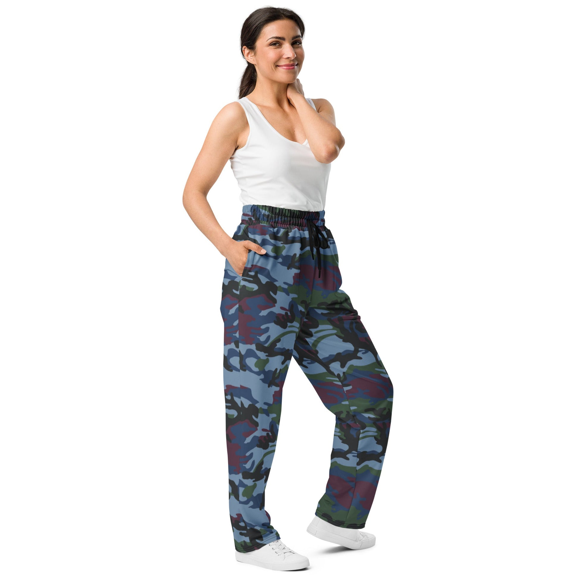 Street Fighter Allied Nations Movie CAMO Unisex Wide-Leg Joggers