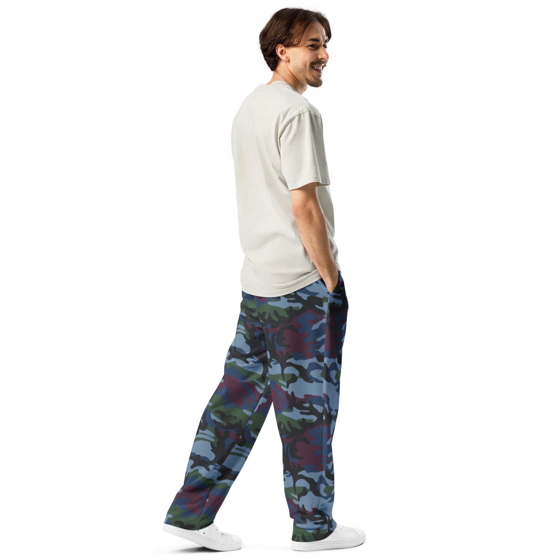 Street Fighter Allied Nations Movie CAMO Unisex Wide-Leg Joggers