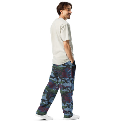 Street Fighter Allied Nations Movie CAMO Unisex Wide-Leg Joggers