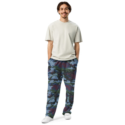 Street Fighter Allied Nations Movie CAMO Unisex Wide-Leg Joggers