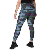 Street Fighter Allied Nations Movie CAMO Women’s Leggings with pockets - Womens Leggings with pockets
