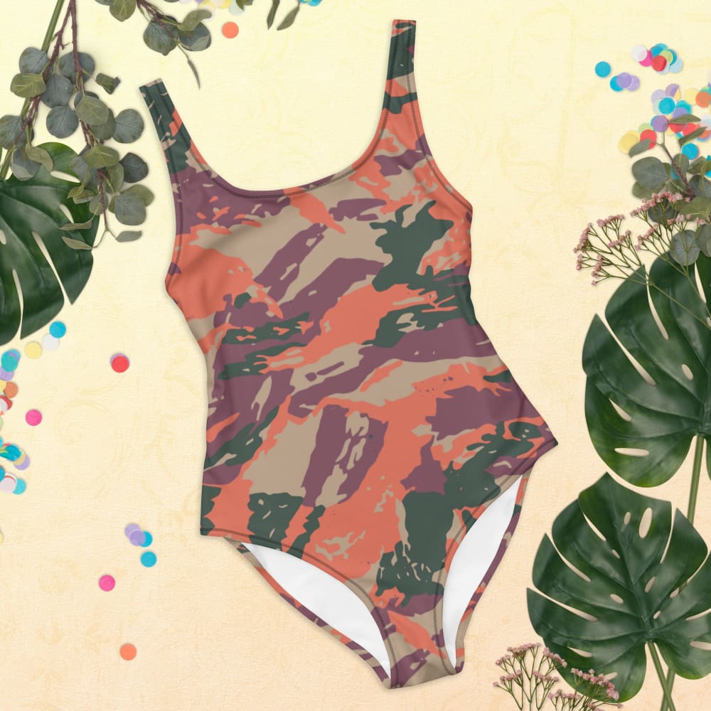 Street Fighter Bison Shock Trooper Movie CAMO One-Piece Swimsuit - Womens One-Piece Swimsuit