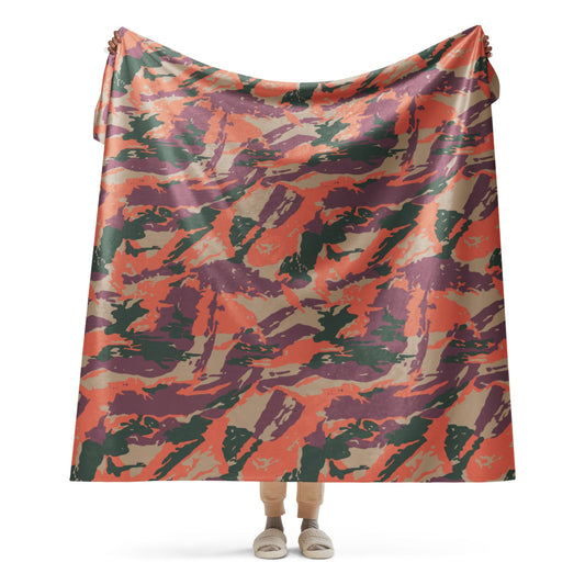 Street Fighter Bison Shock Trooper Movie CAMO Sherpa blanket - 60″×80″ - Blanket