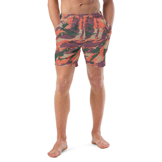 Street Fighter Bison Shock Trooper Movie CAMO swim trunks - 2XS - Mens Swim Trunks