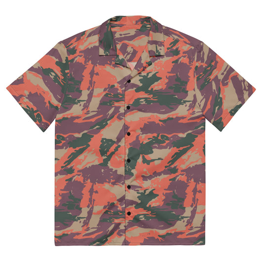 Street Fighter Bison Shock Trooper Movie CAMO Unisex button shirt - 2XS - Button Shirts