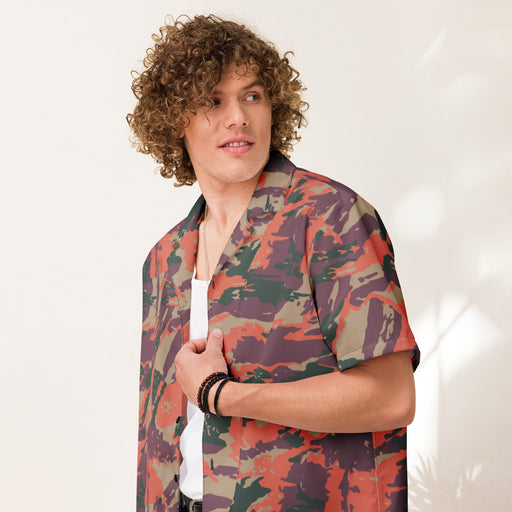 Shock Trooper CAMO Unisex Short-Sleeve Button Shirt - Button-Up