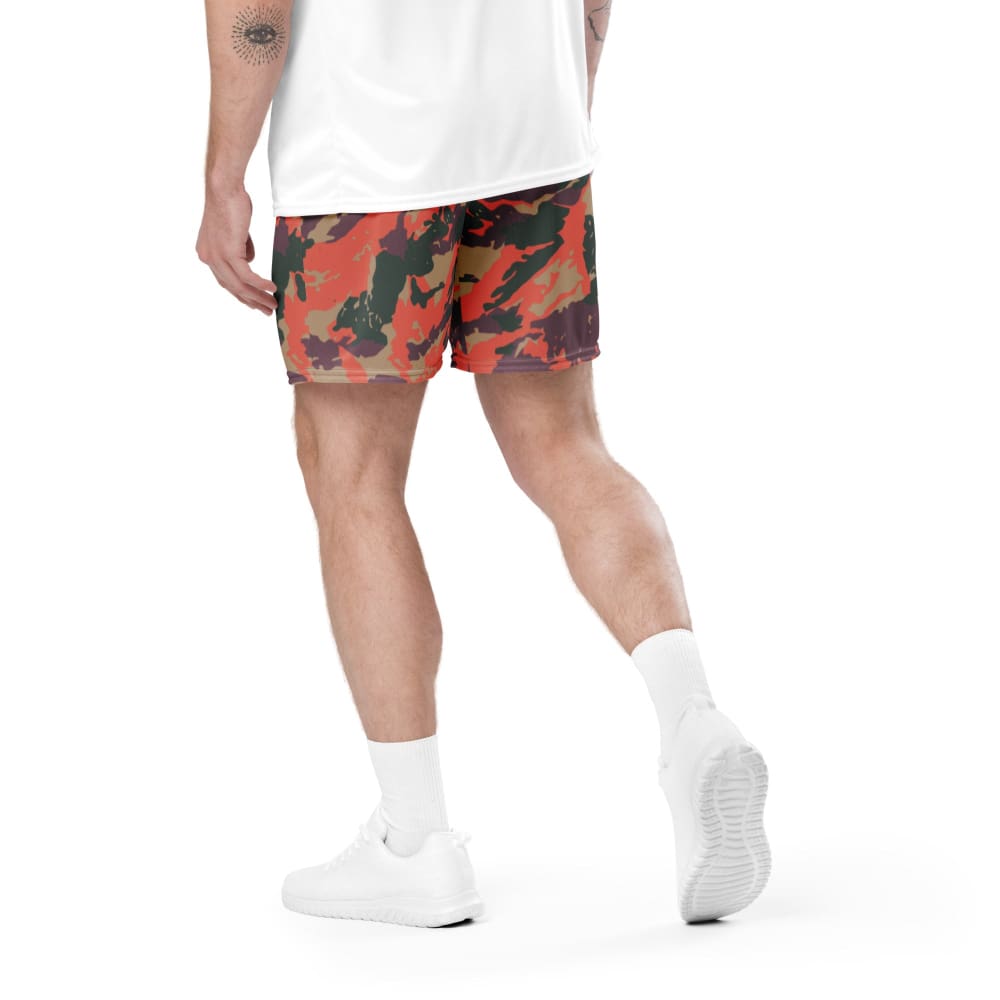 Street Fighter Bison Shock Trooper Movie CAMO Unisex mesh shorts - Unisex Mesh Shorts