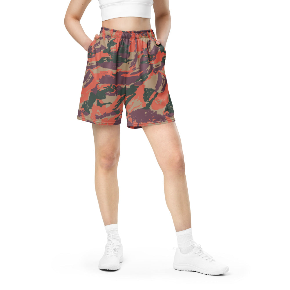 Street Fighter Bison Shock Trooper Movie CAMO Unisex mesh shorts - Unisex Mesh Shorts