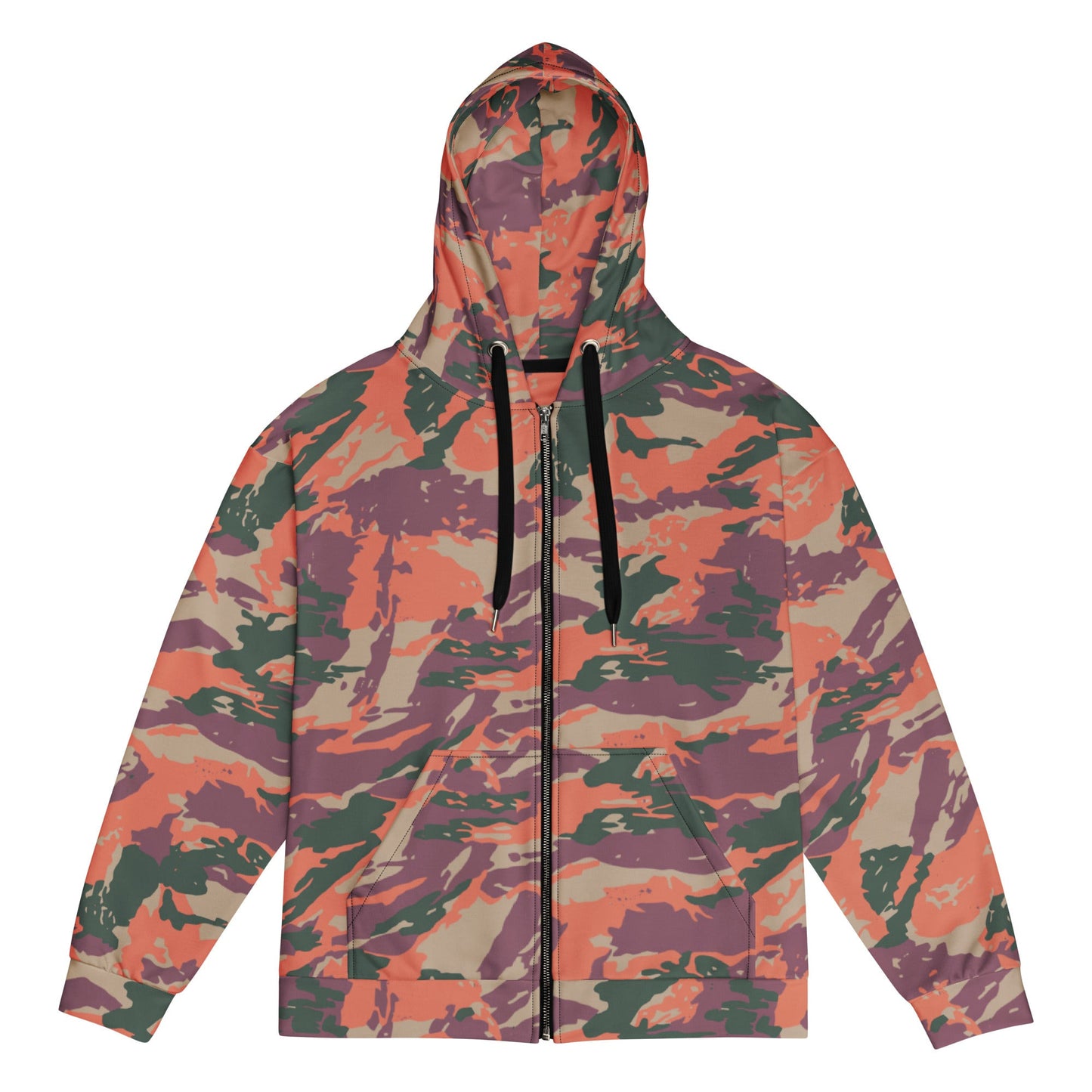 Street Fighter Bison Shock Trooper Movie CAMO Unisex zip hoodie - 2XS - Zip Hoodies