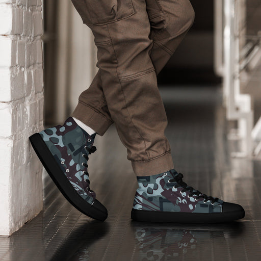 Maritime Assault CAMO Mens High-Top Canvas Shoes - 5