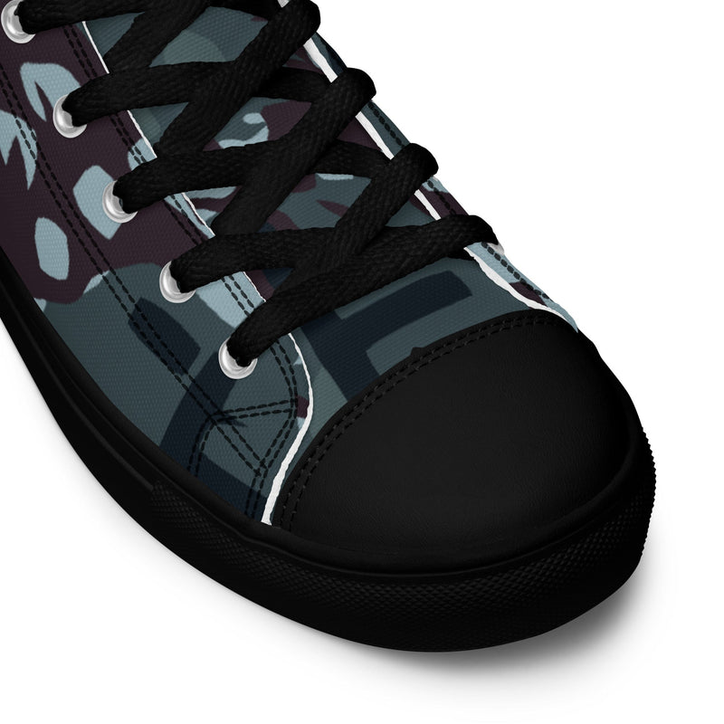 Maritime Assault CAMO Mens High-Top Canvas Shoes
