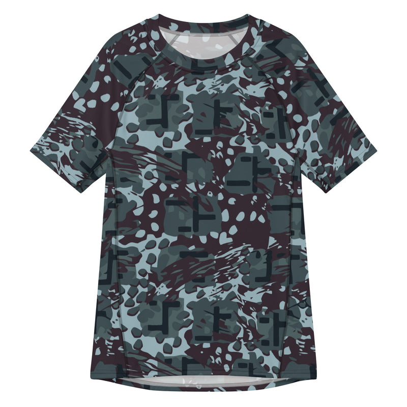 Maritime Assault CAMO Mens Short-Sleeve Rash Guard - 2XS