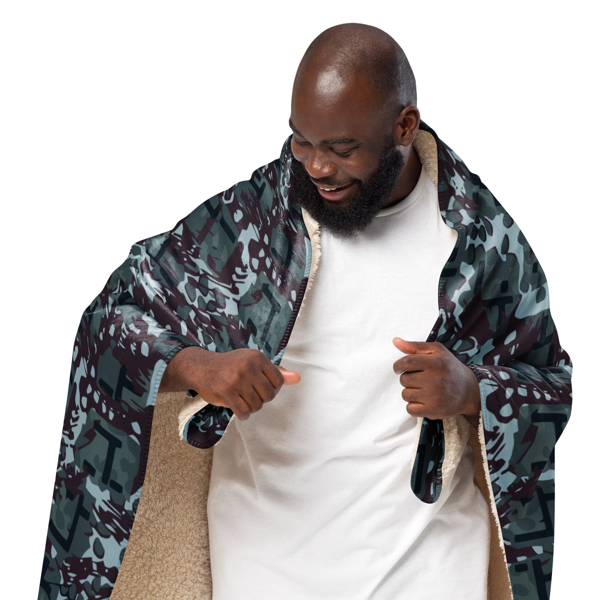 Suicide Squad Navy SEAL Movie CAMO Sherpa blanket - Blankets