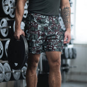 Maritime Assault CAMO Unisex Athletic Long Shorts - 2XS