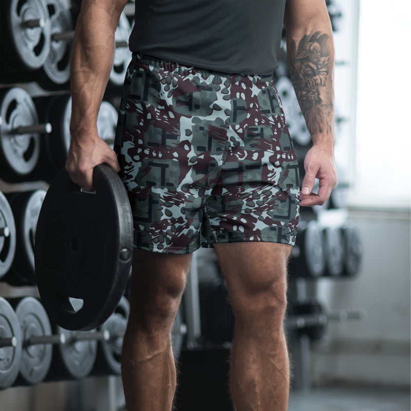 Maritime Assault CAMO Unisex Athletic Long Shorts - 2XS