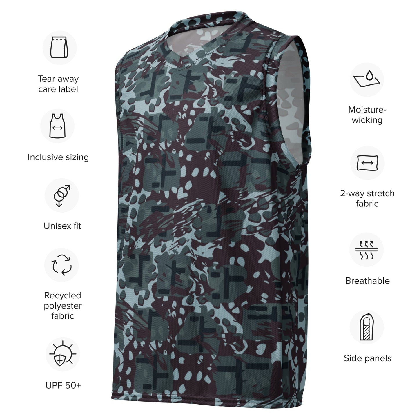 Suicide Squad Navy SEAL Movie CAMO unisex basketball jersey - Basketball Jerseys