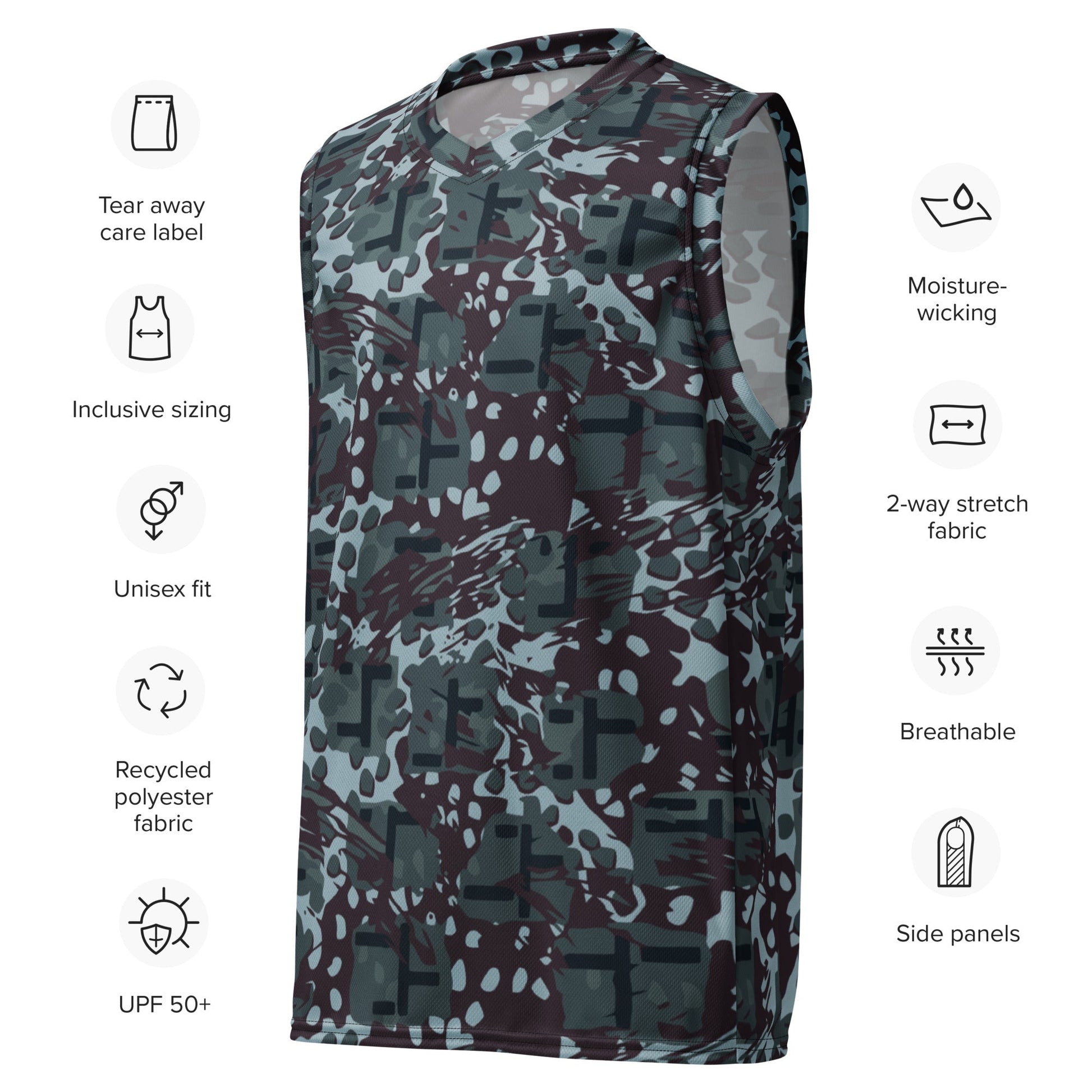 Suicide Squad Navy SEAL Movie CAMO unisex basketball jersey - Basketball Jerseys