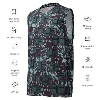 Suicide Squad Navy SEAL Movie CAMO unisex basketball jersey - Basketball Jerseys