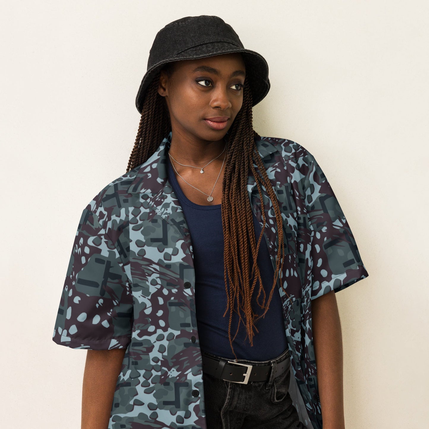 Suicide Squad Navy SEAL Movie CAMO Unisex button shirt - Button Shirts